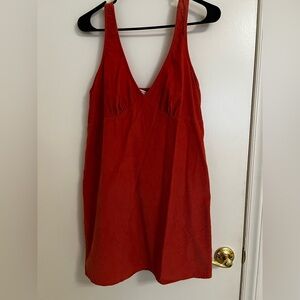 American Eagle Corduroy V-neck dress